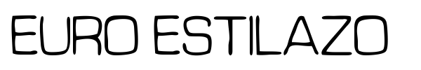 Euro Estilazo font preview